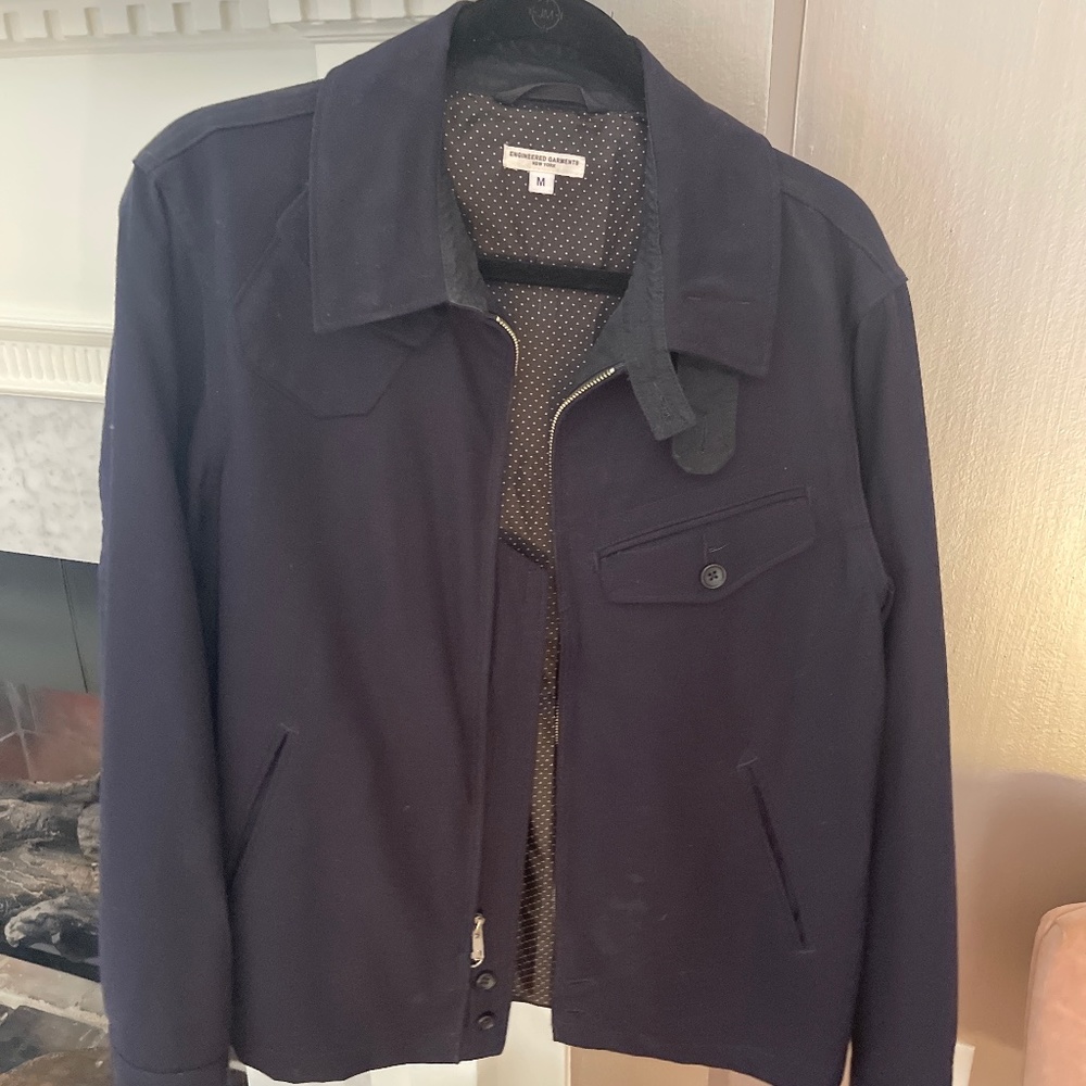 Engineered Garments Men’s Navy Wool Jacket Medium
